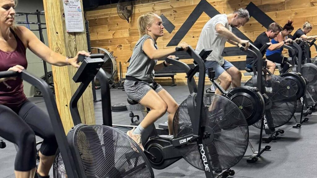 Bicycle exercise at Triple Crown Athletic